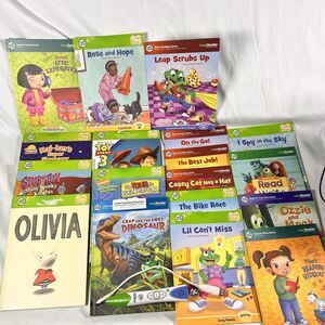 27 Leap Frog Tag/LeapReader Early Reading Interactive Books Lot + Pen, USB